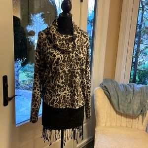 Cowl Neck Tunic with Grommet / Tie Back.  Make as loose or tight as preferred.